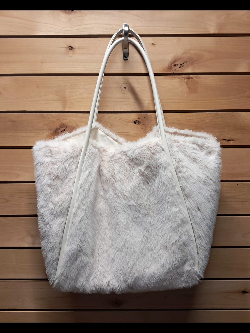Victoria's Secret Faux Fur Tote Like New - Picture 5 of 5